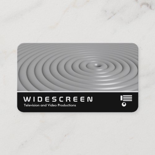 Widescreen 0546 _ Rings _ Gray Business Card