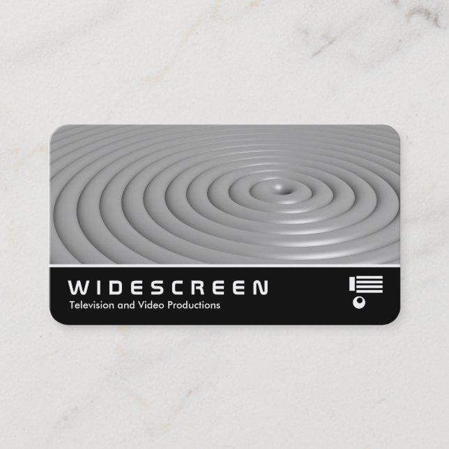 Widescreen 0546 - Rings - Gray Business Card (Front)