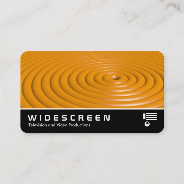 Widescreen 0549 - Rings - Orange Business Card (Front)