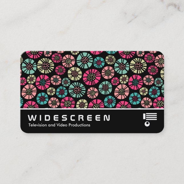 Widescreen 0557 - Abstract Flowers 031023 Business Card (Front)
