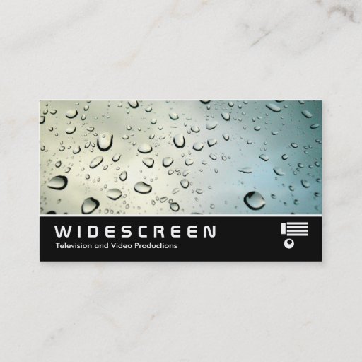Customizable Widescreen 05 Rain on my Window Business Card Templates