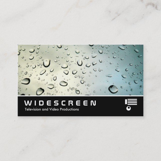 Widescreen 05 Rain on my Window Business Card (Front)