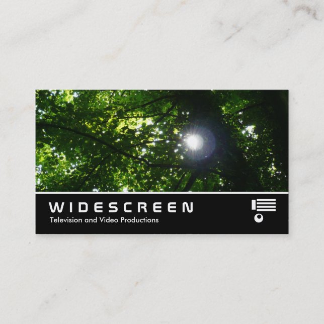 Widescreen 07 Sun in theTrees Business Card (Front)