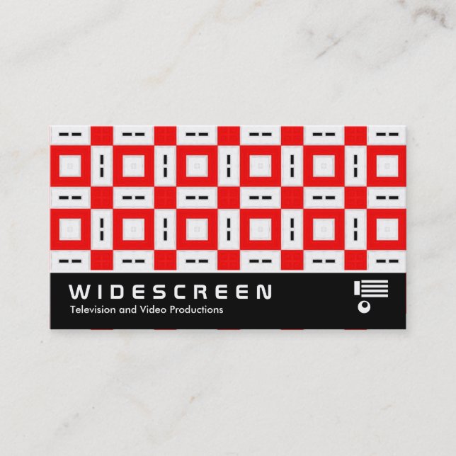 Widescreen 127 Rectangles and Squares Business Card (Front)