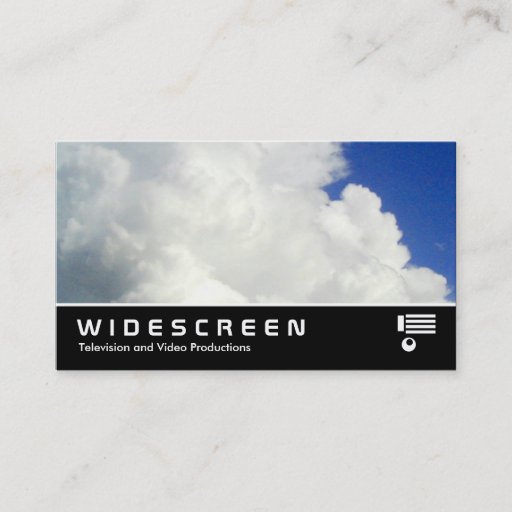 Customizable Widescreen 158 - Cumulous Cloud Business Card