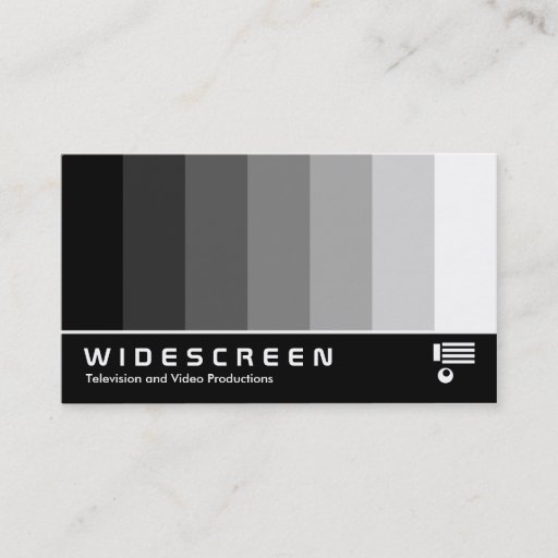 Customizable Widescreen 160 - Color Blend - Black to White Business Card
