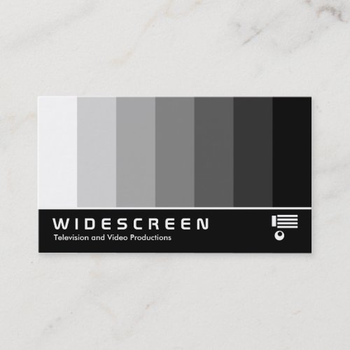 Widescreen 162 - Color Blend - White to Black Business Cards