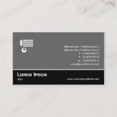 Widescreen 163 - Color Blend - Yellow to Dk Green Business Card (Back)