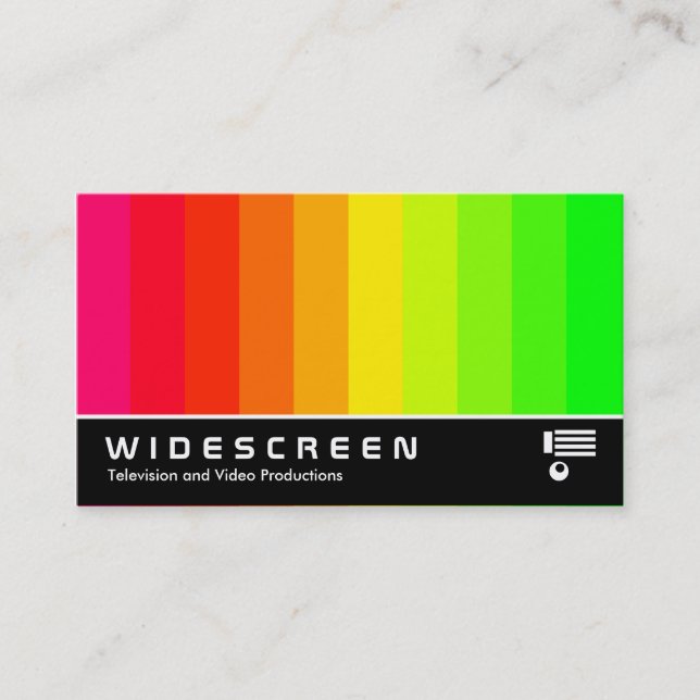 Widescreen 177 - Color Bars Business Card (Front)