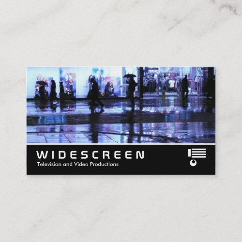 Widescreen 209 _ Shoping in the Rain Business Card