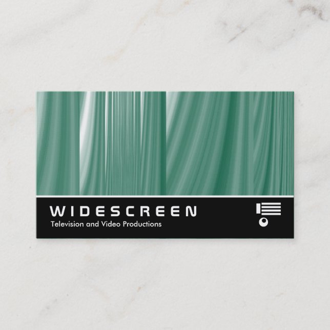 Widescreen 212 - Abstract Glass Cascade Business Card (Front)