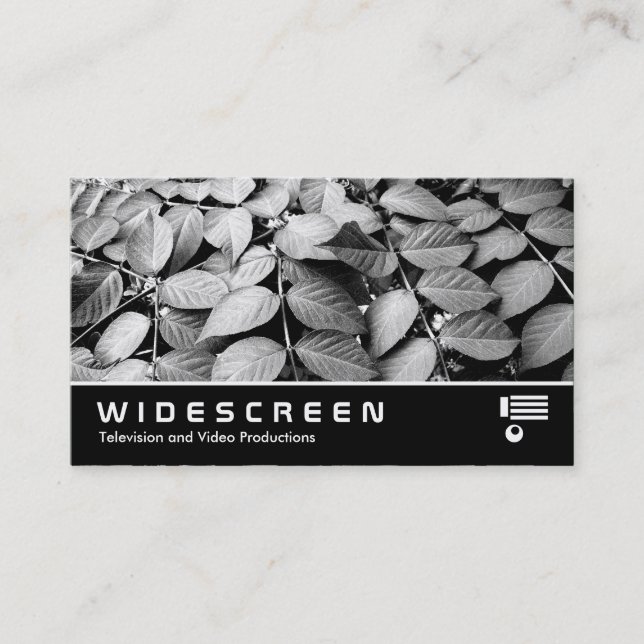 Widescreen 222 - Leaves Business Card (Front)