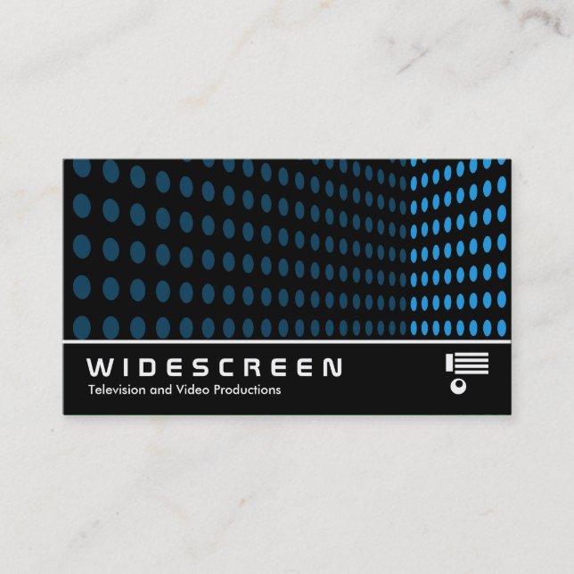 Widescreen 249 - Tone Corner - Sky Blue Business Card (Front)