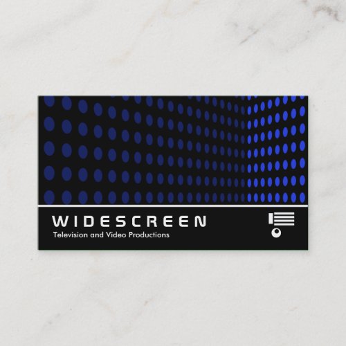 Widescreen 250 - Tone Corner - Blue Business Card Template