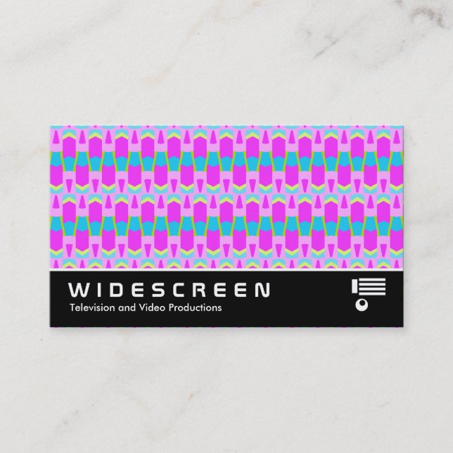 Widescreen 255 - Colorful Geometric Business Card (Front)