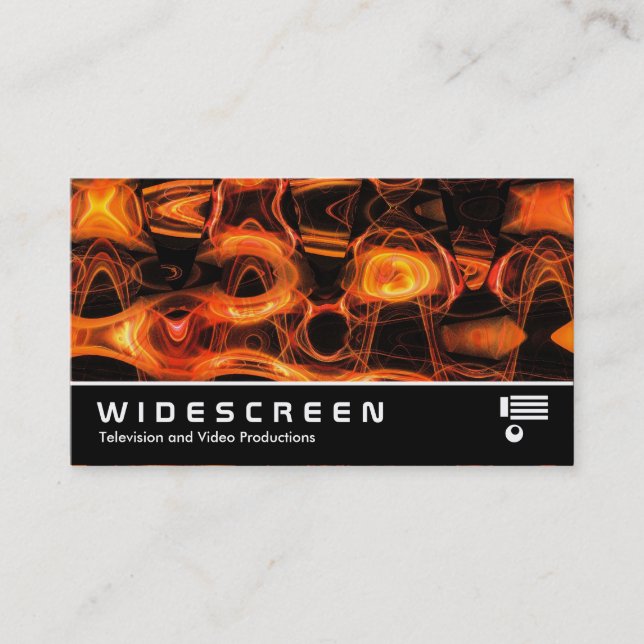 Widescreen 269 - Abstract Flame 02 Business Card (Front)