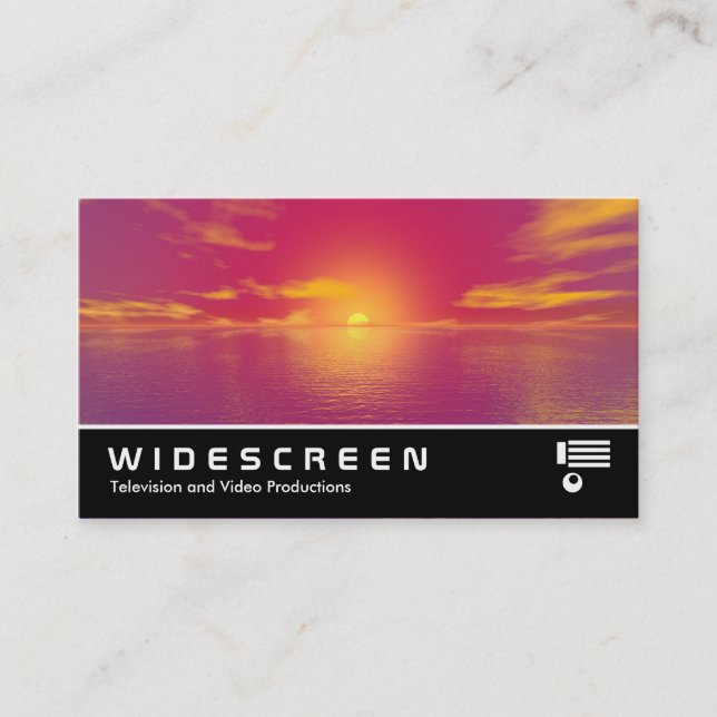 Widescreen 273 - Sunrise Sunset Business Card (Front)