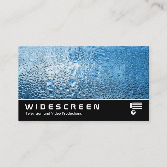 Widescreen 290 - Cool Blue Water Business Card (Front)