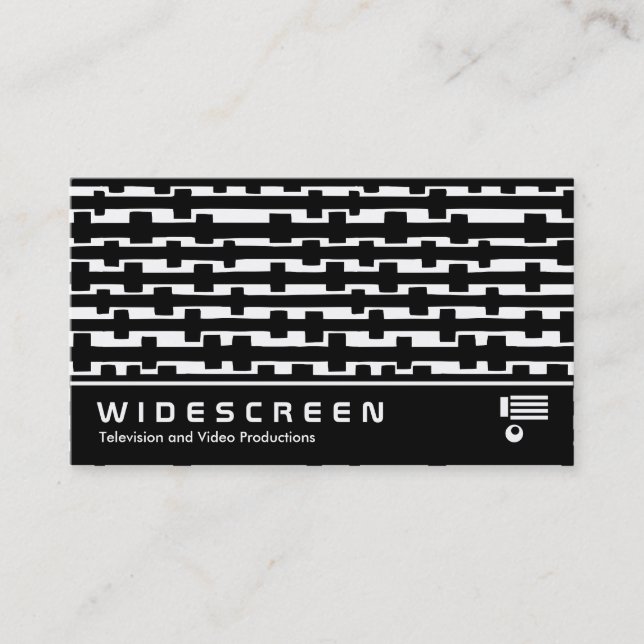 Widescreen 303 - Abstract Lines Business Card (Front)