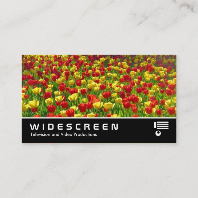 Widescreen 318 - Sea of Tulips Business Card (Front)