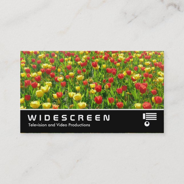 Widescreen 319 - Sea of Tulips II Business Card (Front)