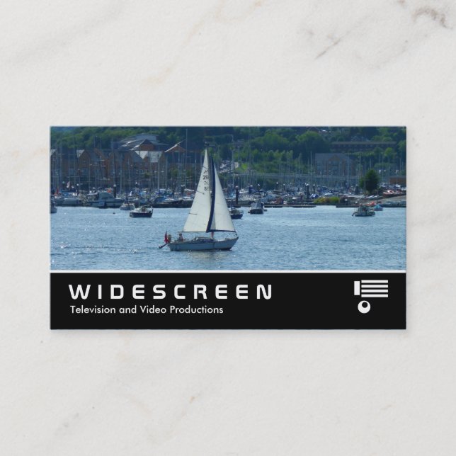 Widescreen 340 - Cardiff Marina Business Card (Front)