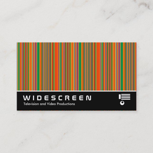 Widescreen 381 - Colorful Stripes 01 Business Card (Front)