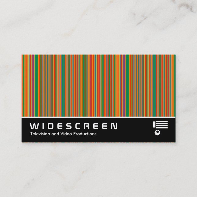 Widescreen 382 - Colorful Stripes 02 Business Card (Front)
