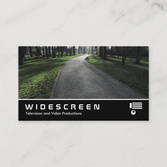 Widescreen 387 - Path in a Park Business Card (Front)