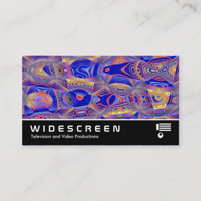 Widescreen 419 - Fractal Abstract 061012a Business Card (Front)