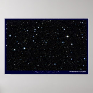 Widest, deep starfield ever, using infrared light! poster