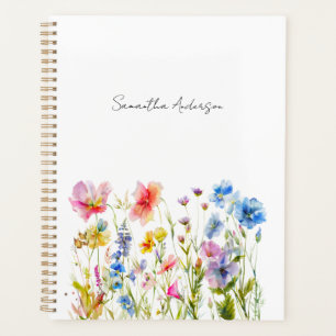 Widlflower Floral Personalized Planner