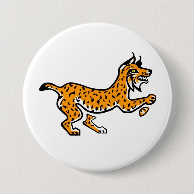 Widlife - Graphic Iberian LYNX - Wildlife -  Button (Front)