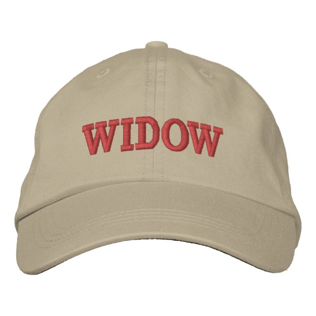 WIDOW EMBROIDERED BASEBALL CAP (Front)