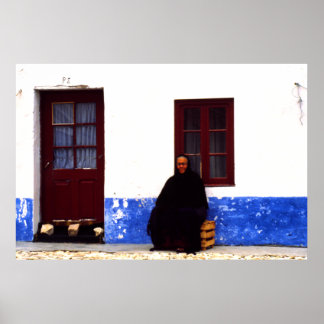 Widow, Nazarrre, Portugal Poster