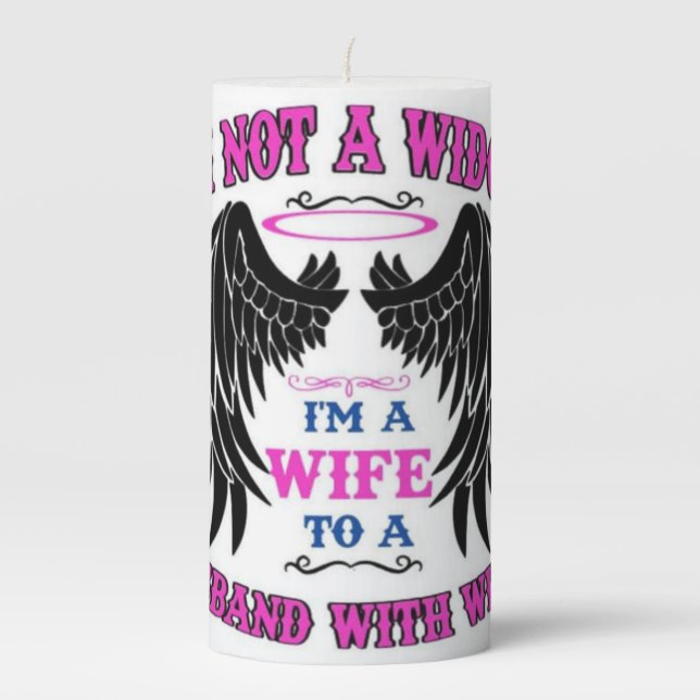 Widow Pillar Candle (Front)