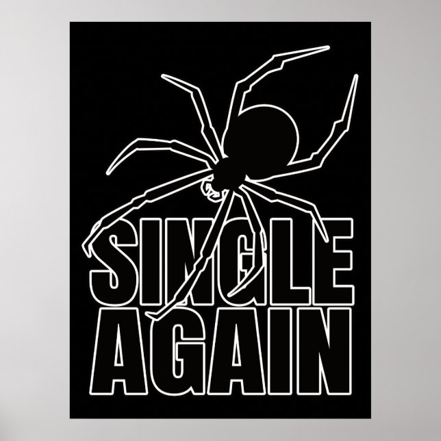 Widow Spider Venomous Spiders – Arachnology Geek Poster (Front)