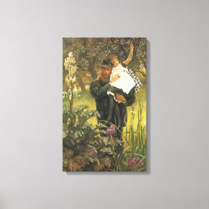 Widower by Tissot, Vintage Victorian Portrait Art Canvas Print