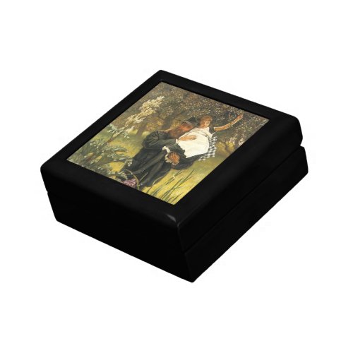 Widower by Tissot Vintage Victorian Portrait Art Jewelry Box