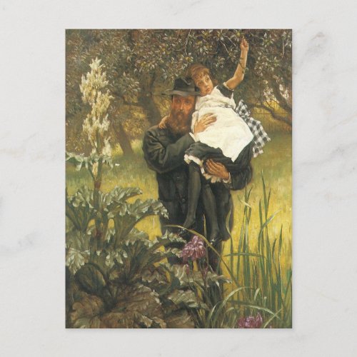 Widower by Tissot Vintage Victorian Portrait Art Postcard