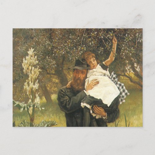 Widower by Tissot Vintage Victorian Portrait Art Postcard