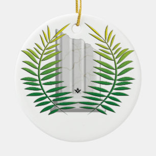 Widows Column Ceramic Ornament