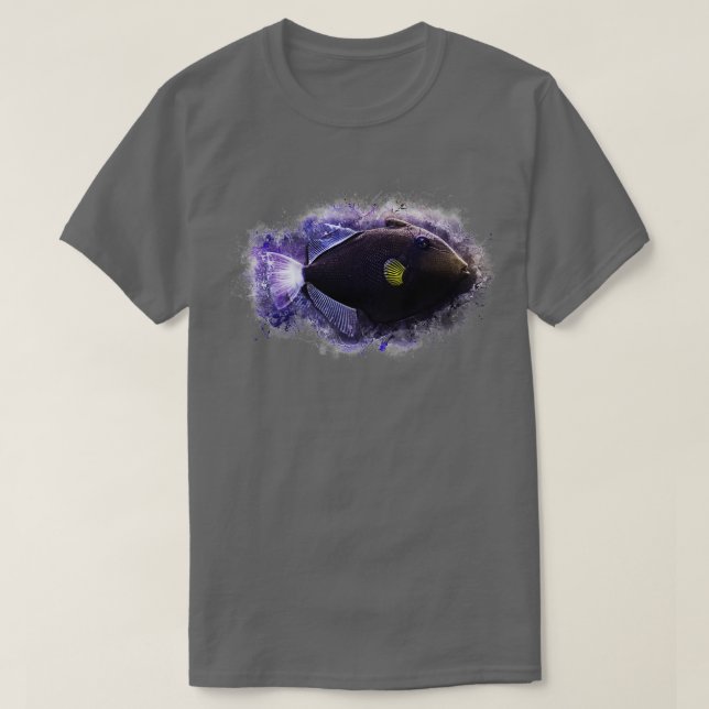 Widows triggerfish Melichthys vidua T-Shirt (Design Front)