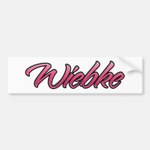 Wiebke faded pink Aufkleber Sticker
