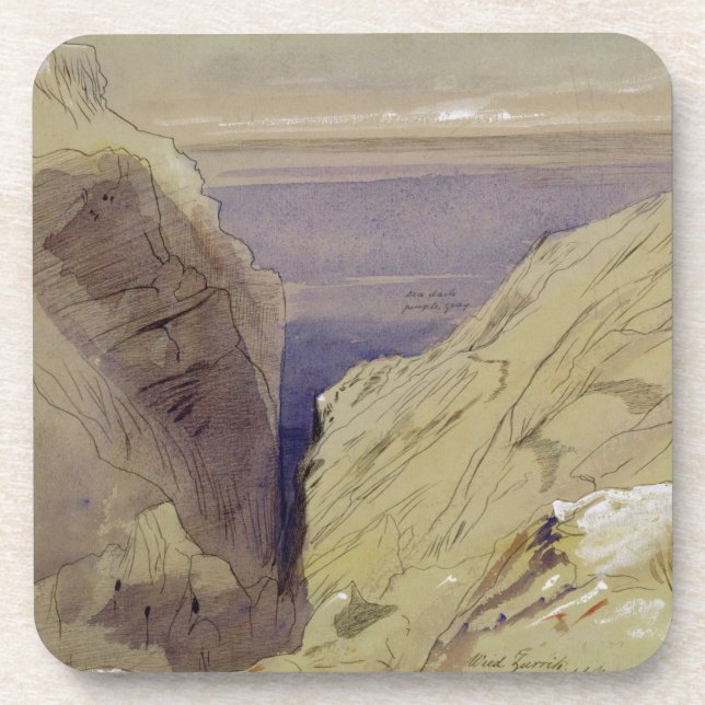 Wied Zurrik, Malta, 10 am, 11th March (w/c, pen, b Coaster (Front)