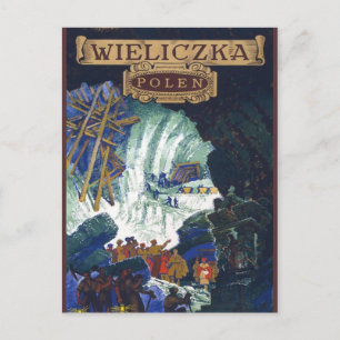 Wieliczka Polen / Poland Travel Salt Mine Art Postcard