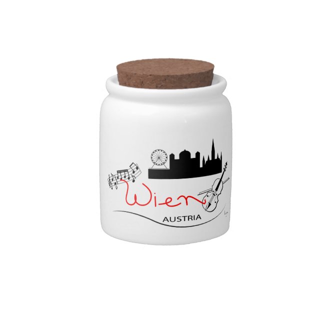 Wien, Austria - Österreich Candy Jar (Front)