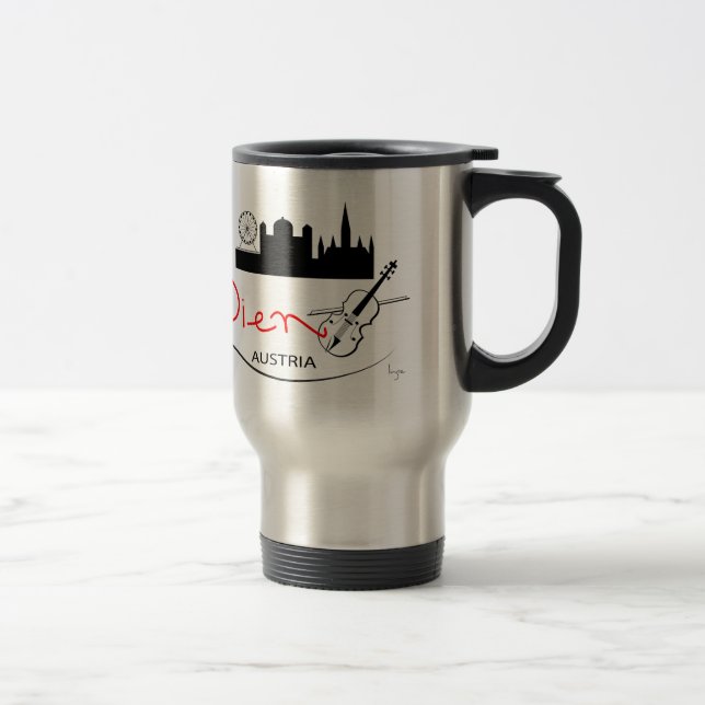 Wien, Austria - Österreich Travel Mug (Right)