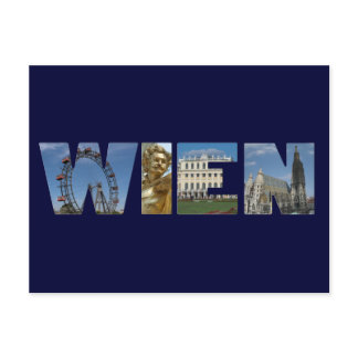 Wien Logo Vienna Austria Postcard