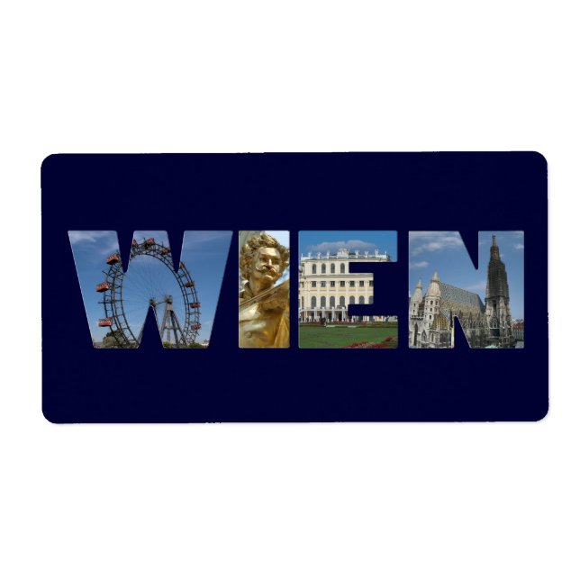 Wien Österreich Label (Front)